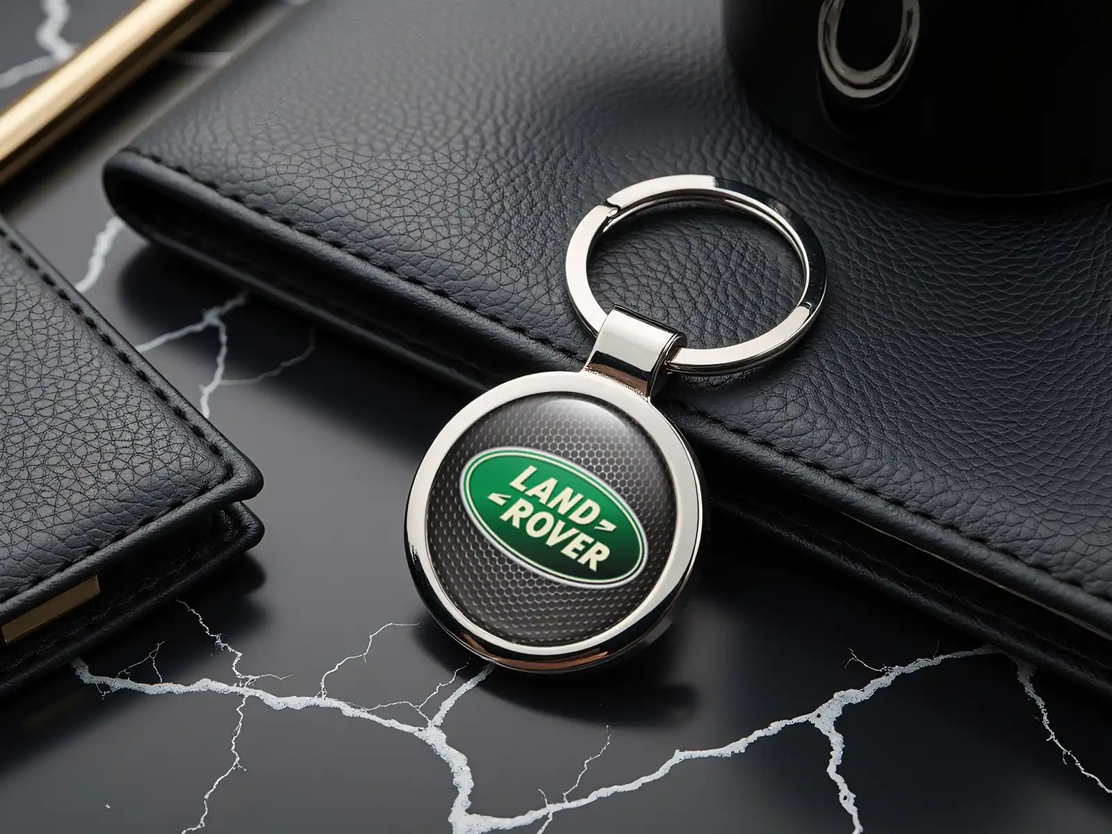 Land Rover Portachiavi Personalizzati Foto Bombata Metallo